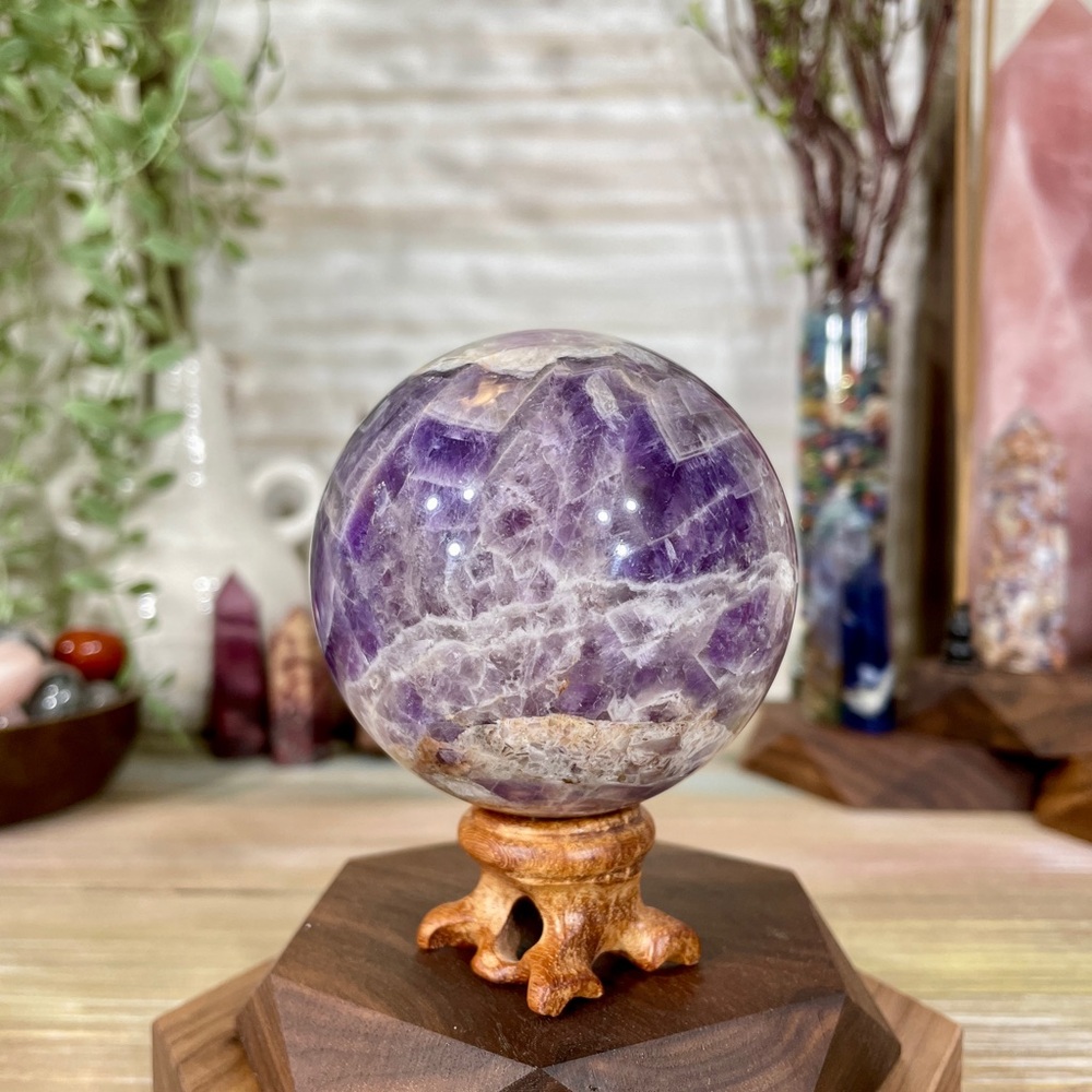 0530 Dream Amethyst Crystal Sphere
